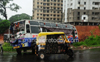 Drivers and Passengers seriously injured as two buses collide head on in Mangaluru.